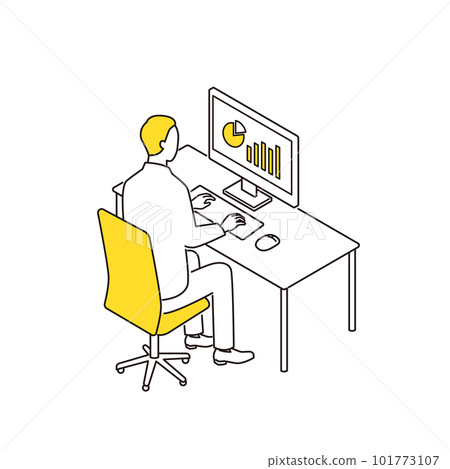 工作在書桌桌面的商人 101773107