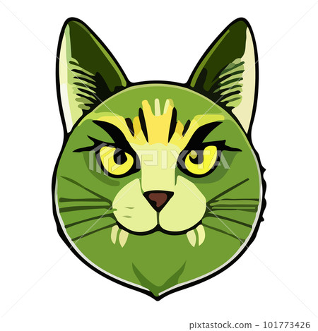 Cartoon cat character. Kitten vector breed. 101773426