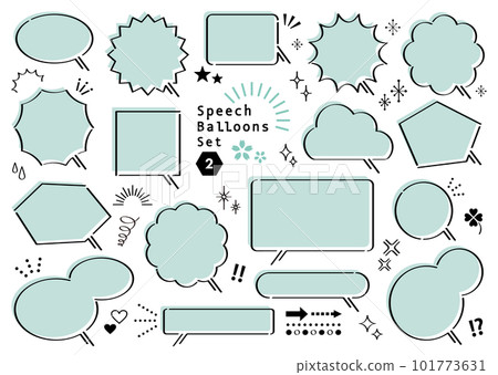 Speech bubble variation set 2 Speech bubble variation set 2 101773631