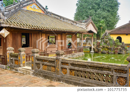 Imperial Royal Palace of Nguyen dynasty in Hue, VIETNAM. 101775735