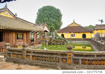 Imperial Royal Palace of Nguyen dynasty in Hue, VIETNAM. Imperial Royal Palace of Nguyen dynasty in Hue, VIETNAM. 101775736