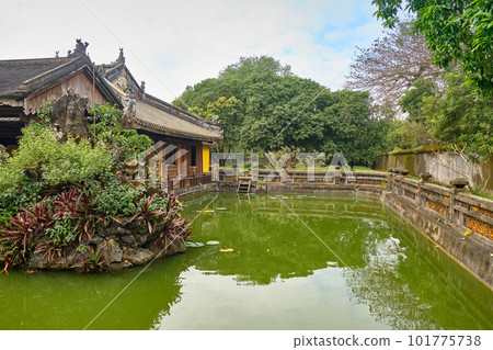 Imperial Royal Palace of Nguyen dynasty in Hue, VIETNAM. Imperial Royal Palace of Nguyen dynasty in Hue, VIETNAM. 101775738