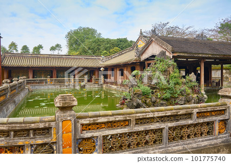 Imperial Royal Palace of Nguyen dynasty in Hue, VIETNAM. Imperial Royal Palace of Nguyen dynasty in Hue, VIETNAM. 101775740