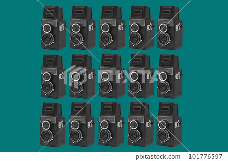 pattern of retro medium format cameras pattern of retro medium format cameras 101776597