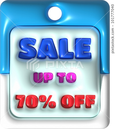 Sale banner design,Shopping deal offer discount,Sale up to 70 percent off.3d illustration Sale banner design,Shopping deal offer discount,Sale up to 70 percent off.3d illustration 101777040