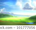 sun-drenched meadow 101777056