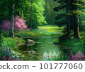 Nature and springs in the forest 101777060
