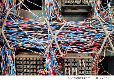 Dirty electrical cabinet 101778578