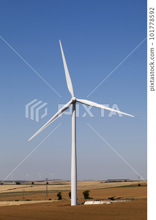 Wind turbines in a field 101778592