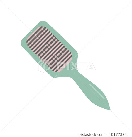 Hair brush. Hairdresser tool flat isoleted icon Hair brush. Hairdresser tool flat isoleted icon 101778853