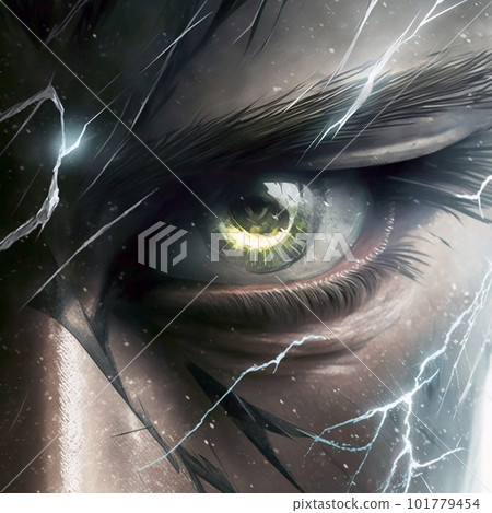 Eyes with sharp eyes wrapped in electric shock Eyes with sharp eyes wrapped in electric shock 101779454