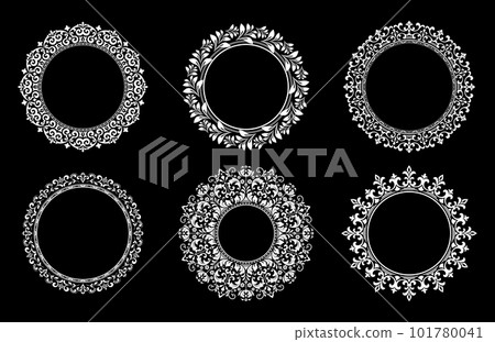 Set of decorative frames Elegant element 101780041