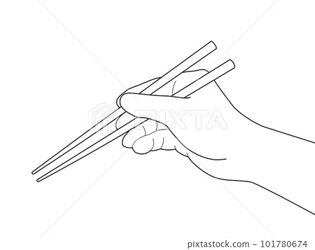 How to hold chopsticks How to hold chopsticks 101780674
