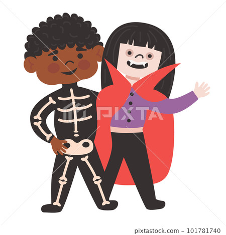 Halloween Animated Clipart-girl wearing halloween costume animated clipart