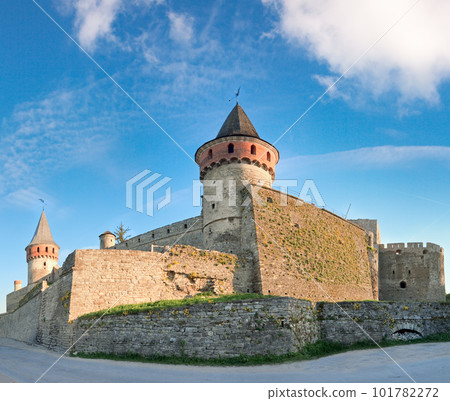 Kamianets-Podilskyi Castle (Khmelnytskyi Oblast, Ukraine) is former Polish castle that is one of the Seven Wonders of Ukraine. Built in early 14th century. Kamianets-Podilskyi Castle (Khmelnytskyi Oblast, Ukraine) is former Polish castle that is one of the Seven Wonders of Ukraine. Built in early 14th century. 101782272