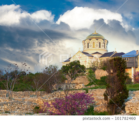 Evening St Vladimir's Cathedral church (Chersonesos, Sevastopol, Evening St Vladimir's Cathedral church (Chersonesos, Sevastopol, 101782460