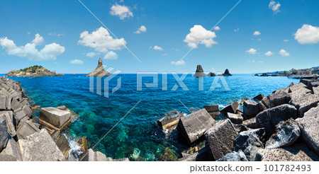 Lachea Island on Aci Trezza, Sicily coast 101782493