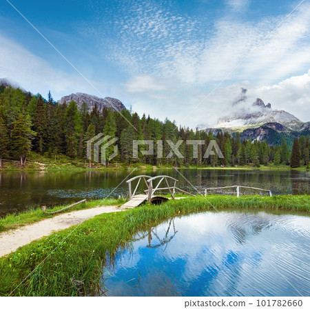 Alpine summer lake view 101782660