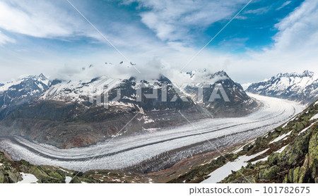 Aletsch Glacier, Switzerland, Alps 101782675