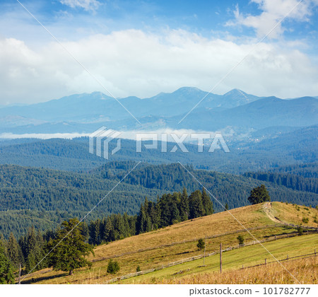 Summer mountain view (Carpathian, Ukraine). Summer mountain view (Carpathian, Ukraine). 101782777