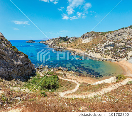 Sea beach near Rocca di San Nicola, Agrigento, Sicily, Italy Sea beach near Rocca di San Nicola, Agrigento, Sicily, Italy 101782800