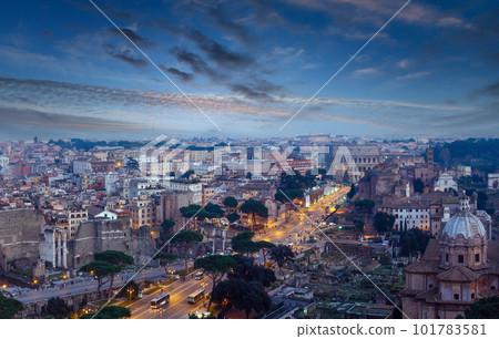 Rome City panorama, Italy. 101783581