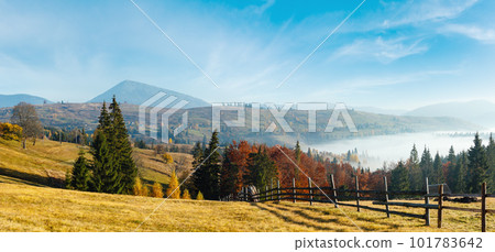 Autumn Carpathian village, Ukraine. Autumn Carpathian village, Ukraine. 101783642