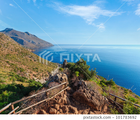 Zingaro sea coast, Sicily, Italy 101783692