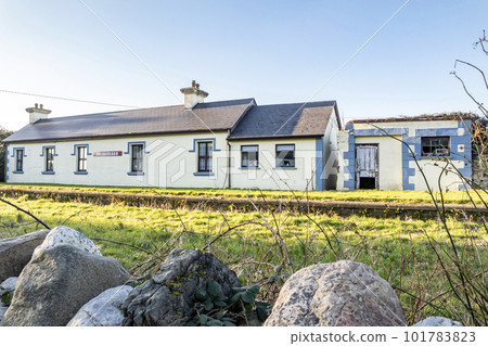 The Falcarragh railway station is close to fiddlers bridge and the Burtonport Railway Walk - County Donegal, Republic of Ireland 101783823
