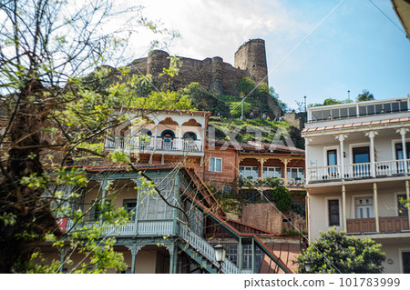 Old Tbilisi town in the spring 101783999