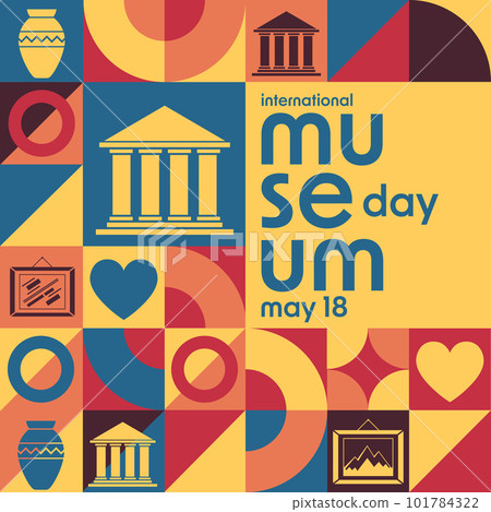 International Museum Day. May 18. Holiday concept. Template for background, banner, card, poster 101784322