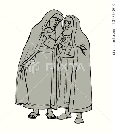 Old Pharisee Priest. Vector drawing - Stock Illustration [101784808 ...