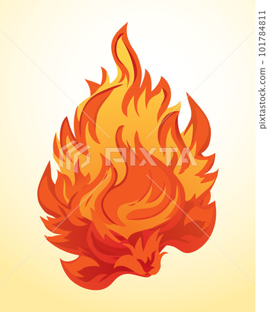 Bright fire background. Vector drawing pattern Bright fire background. Vector drawing pattern 101784811
