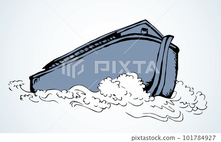 Biblical Noah's Ark. Vector drawing Biblical Noah's Ark. Vector drawing 101784927