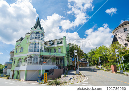 "Yamanashi Prefecture" The townscape around Kiyosato Station where tourists no longer visit 101786960