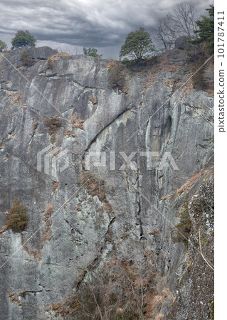 岩殿晃山的斷崖 101787411