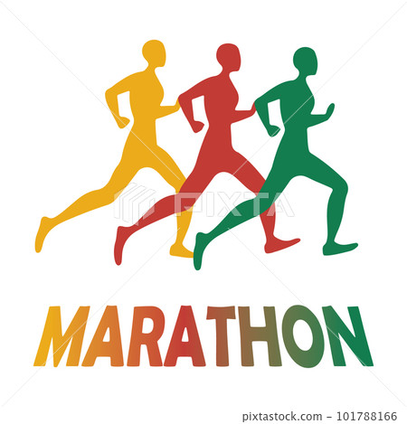 Vector abstract runner and personal trainer. Vector abstract runner and personal trainer. 101788166