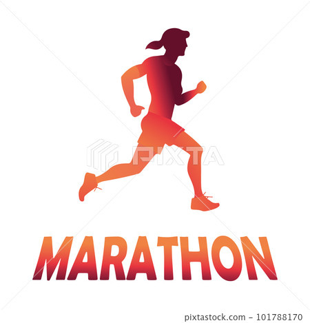 Vector abstract runner and personal trainer. Vector abstract runner and personal trainer. 101788170