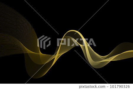 Gold waveform image Gold waveform image 101790326