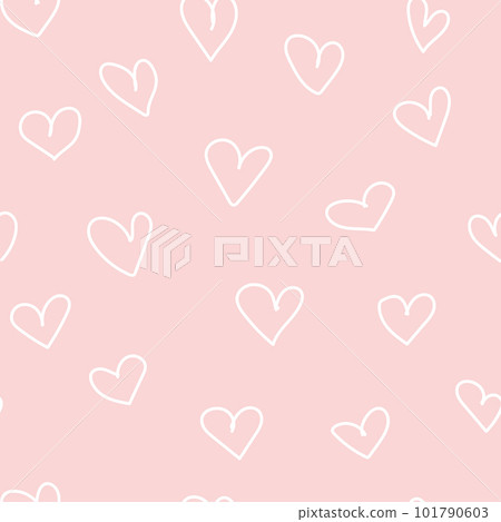 Beautiful seamless vector pattern with hearts. Abstract illustration Beautiful seamless vector pattern with hearts. Abstract illustration 101790603
