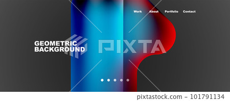 Geometric fluid shapes with liquid colors abstract background. Vector Illustration For Wallpaper, Banner, Background, Card, Book Illustration, landing page Geometric fluid shapes with liquid colors abstract background. Vector Illustration For Wallpaper, Banner, Background, Card, Book Illustration, landing page 101791134
