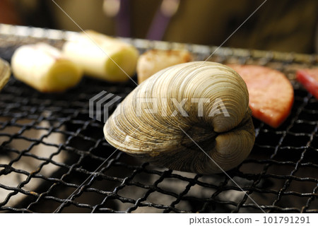 用炭火燒烤享用的餐點 101791291