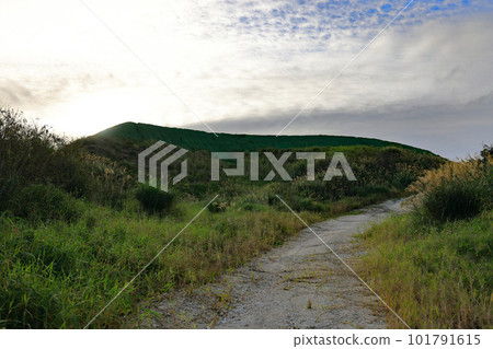 沖繩縣絲滿市姬百合學生散下遺跡周邊的風景 沖繩縣絲滿市姬百合學生散下遺跡周邊的風景 101791615