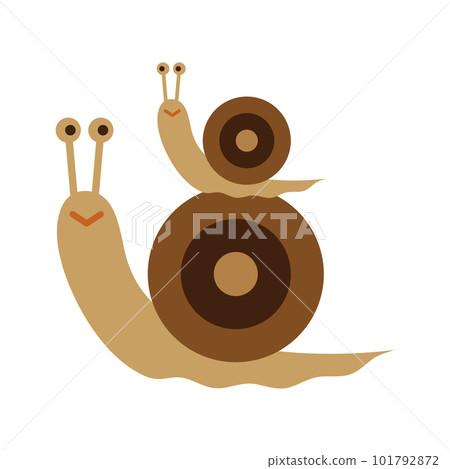 Parent and child of snail Parent and child of snail 101792872