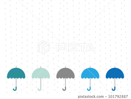 雨傘和雨背景圖 101792887