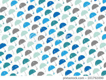 五顏六色的雨傘和雨模式圖 101792890