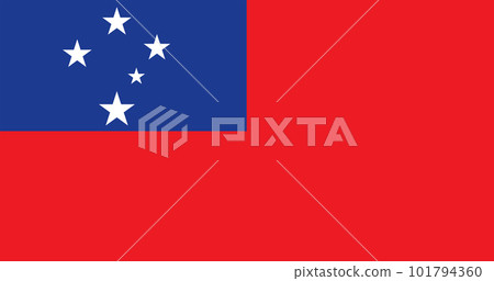 Flag of Samoa. Vector drawing icon Flag of Samoa. Vector drawing icon 101794360