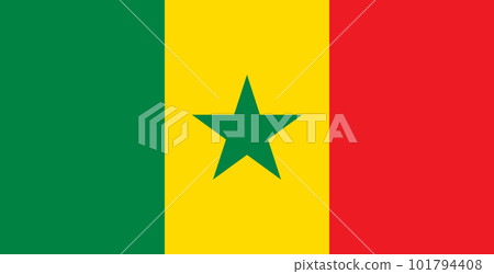 Flag of Senegal. Vector drawing icon Flag of Senegal. Vector drawing icon 101794408