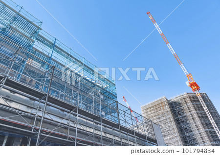 High-rise building construction work (construction construction image) 101794834