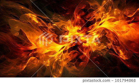 火焰插圖背景“AI生成的圖像” 101794868